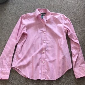 Lauren Ralph Lauren Pink & white stripe shirt